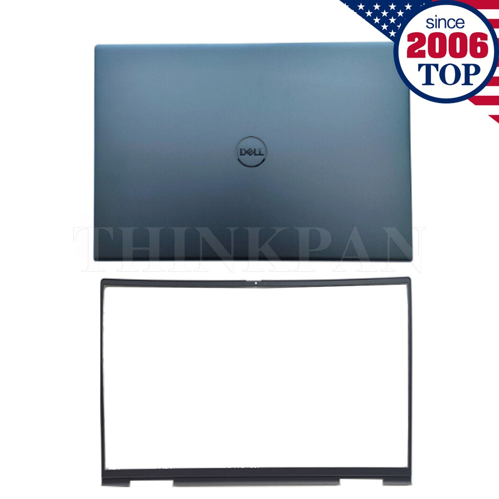 New For Dell Inspiron 16 Plus 7610 Blue LCD Back Cover Lid+Front Bezel 0HNYF4 US