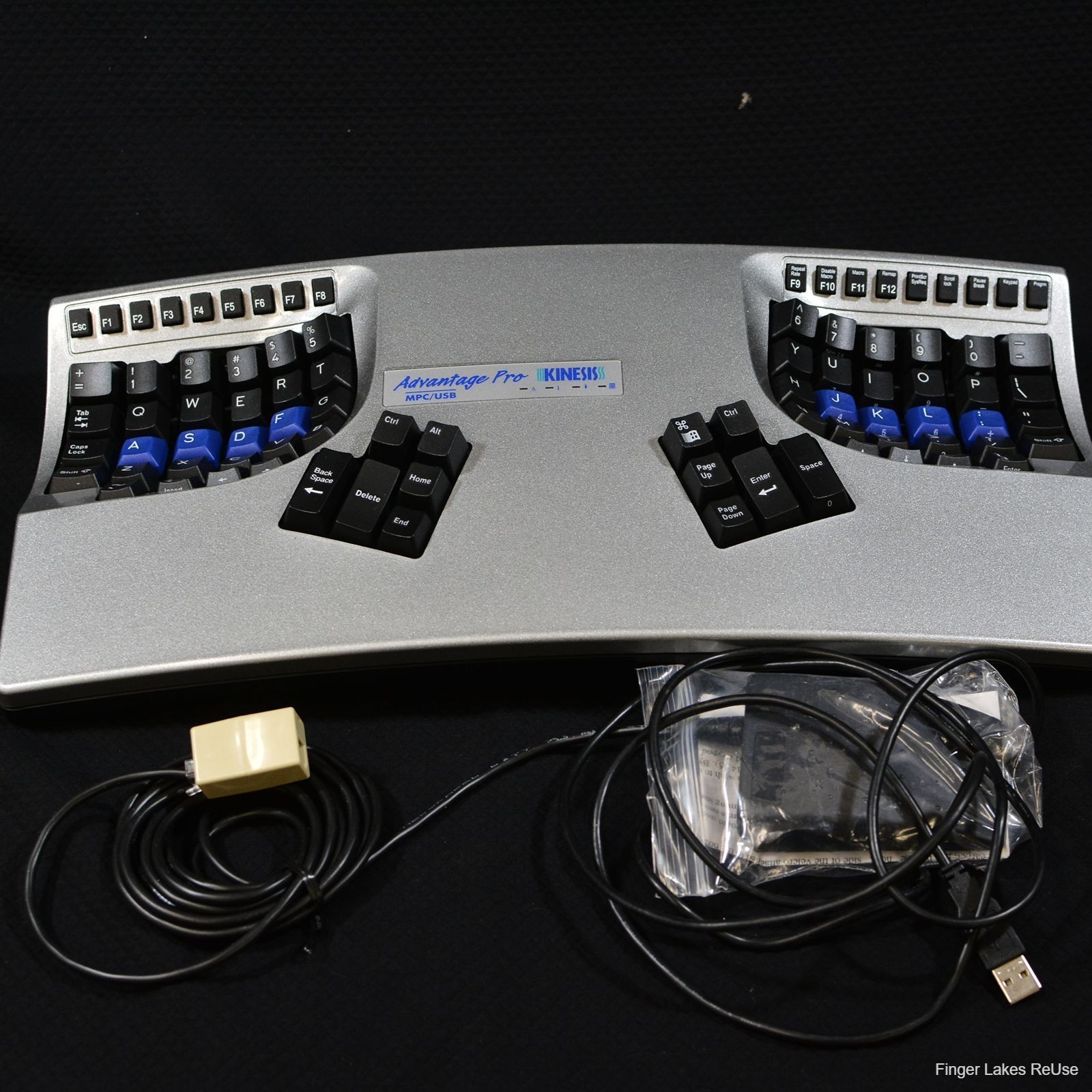 Kinesis Advantage Pro KB510USB-met Ergonomic Mechanical Keyboard Metallic Silver