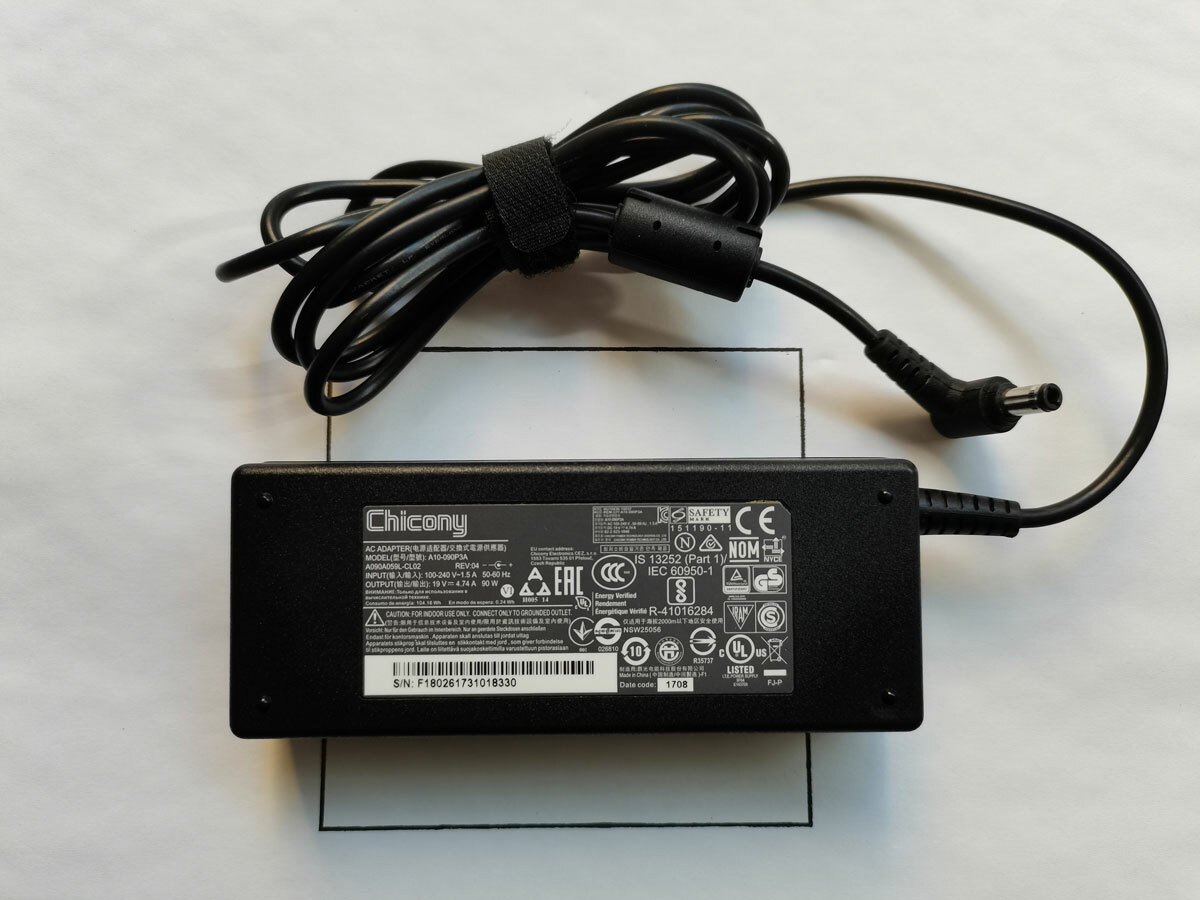 Original Chicony A10-090P3A AC Power Adapter Charger Cord 4.74A 19V Power Supply