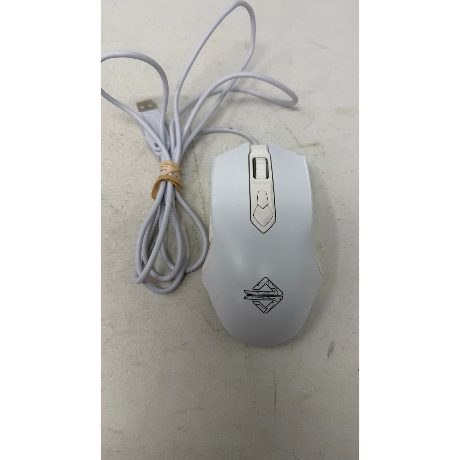 Ajazz AJ52 Wired Gaming Mouse White USB Optical Ergonomic 7 Button DXTAJ52W50D