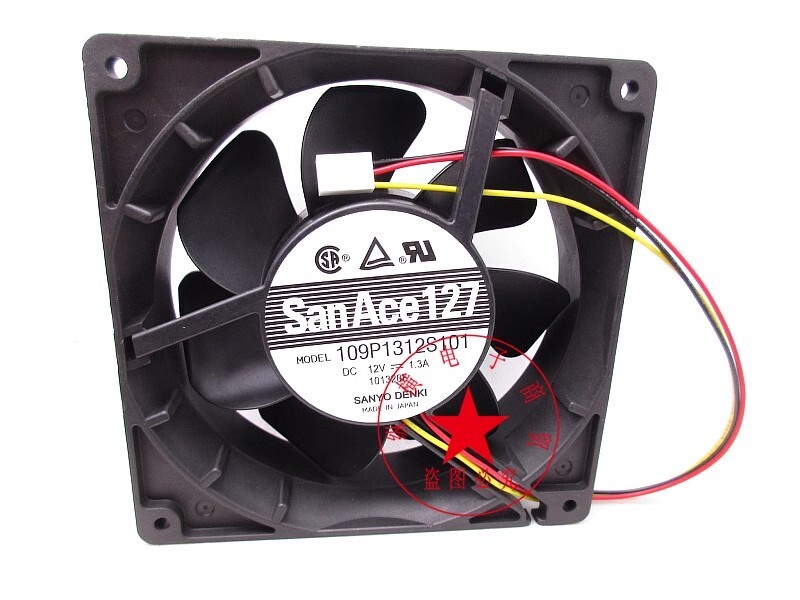 1PC Sanyo San Ace109P1312S101 12738 DC12V 1.3A inverter cooling fan