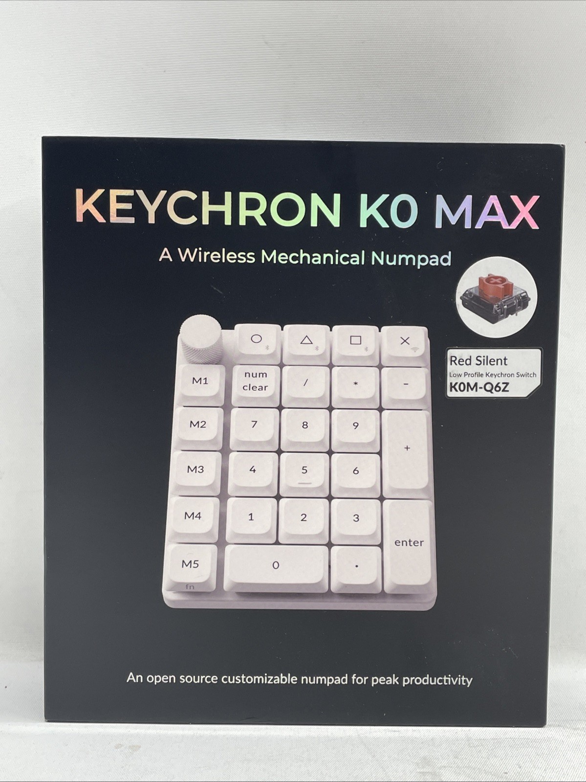 Keychron K0 Max Wireless Mechanical Numpad Wireless KOM-Q6Z Customizable White