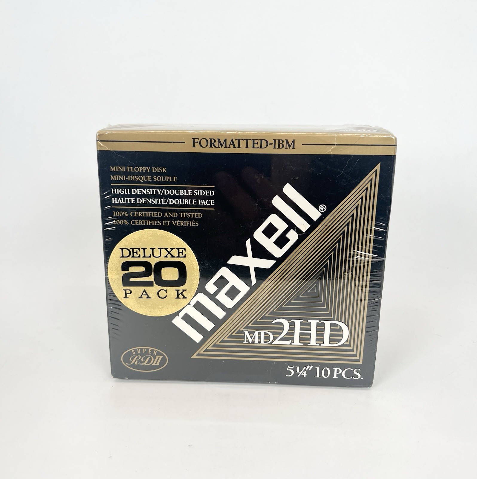 Maxell 5 1/4” MD2-HD 10-Pack Mini Floppy Disks New Sealed NOS 2-Pack (20 TOTAL)