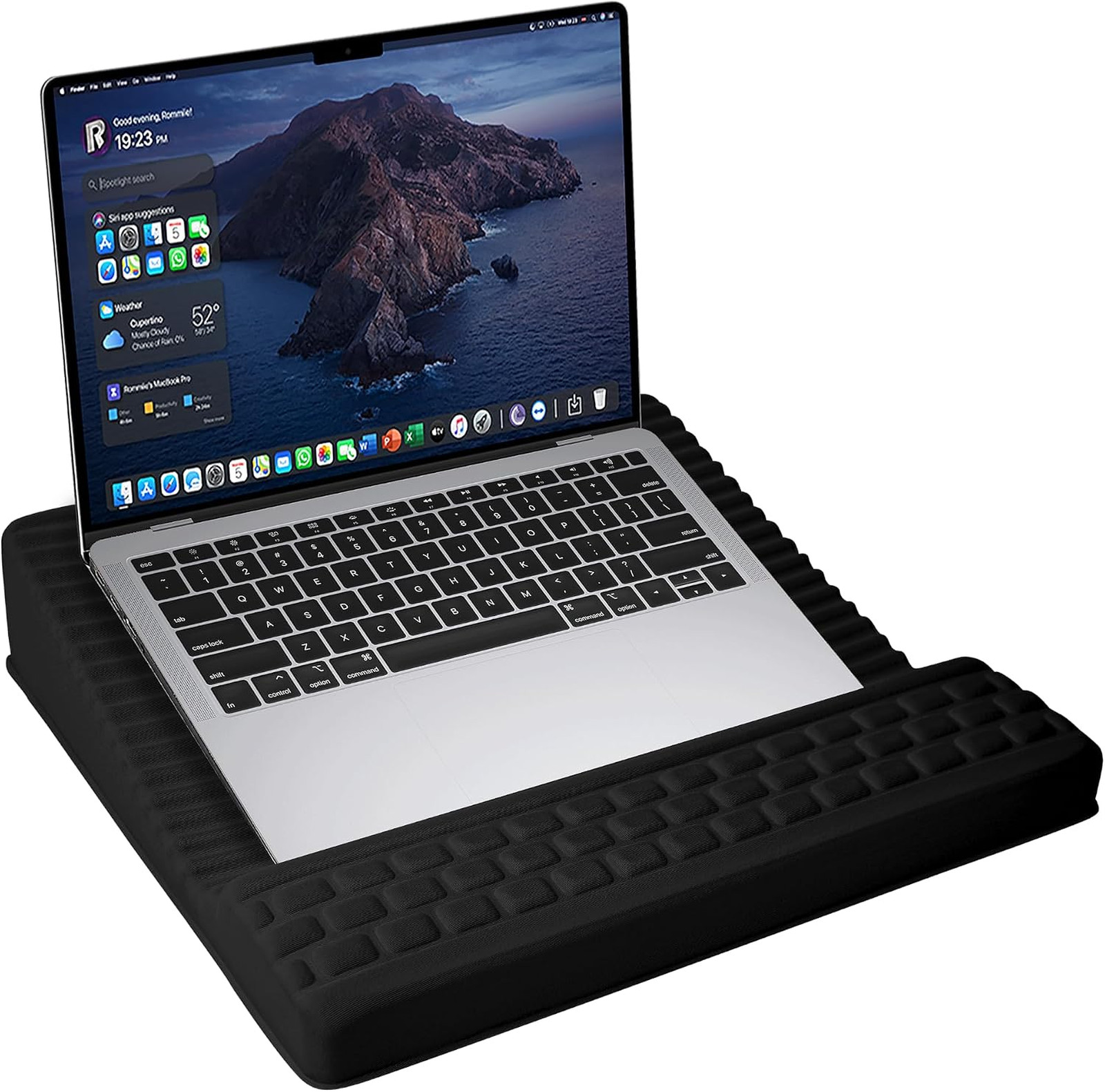 Laptop Stand with Wrist Rest, Reversible Lap Desk with Support
