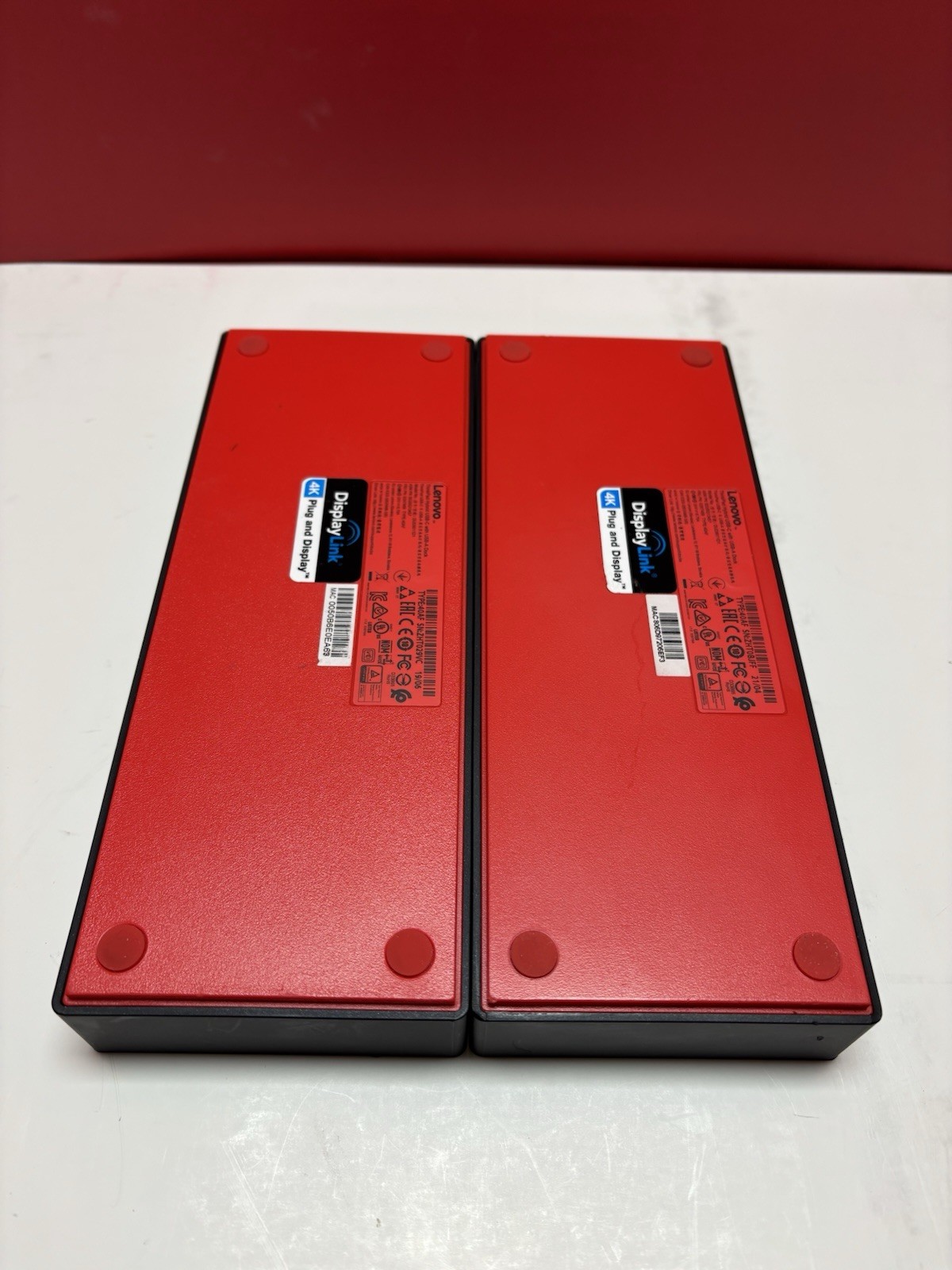 Lot of 2 Lenovo ThinkPad Hybrid USB-C With USB-A Dock Station 40AF DUD9011D1
