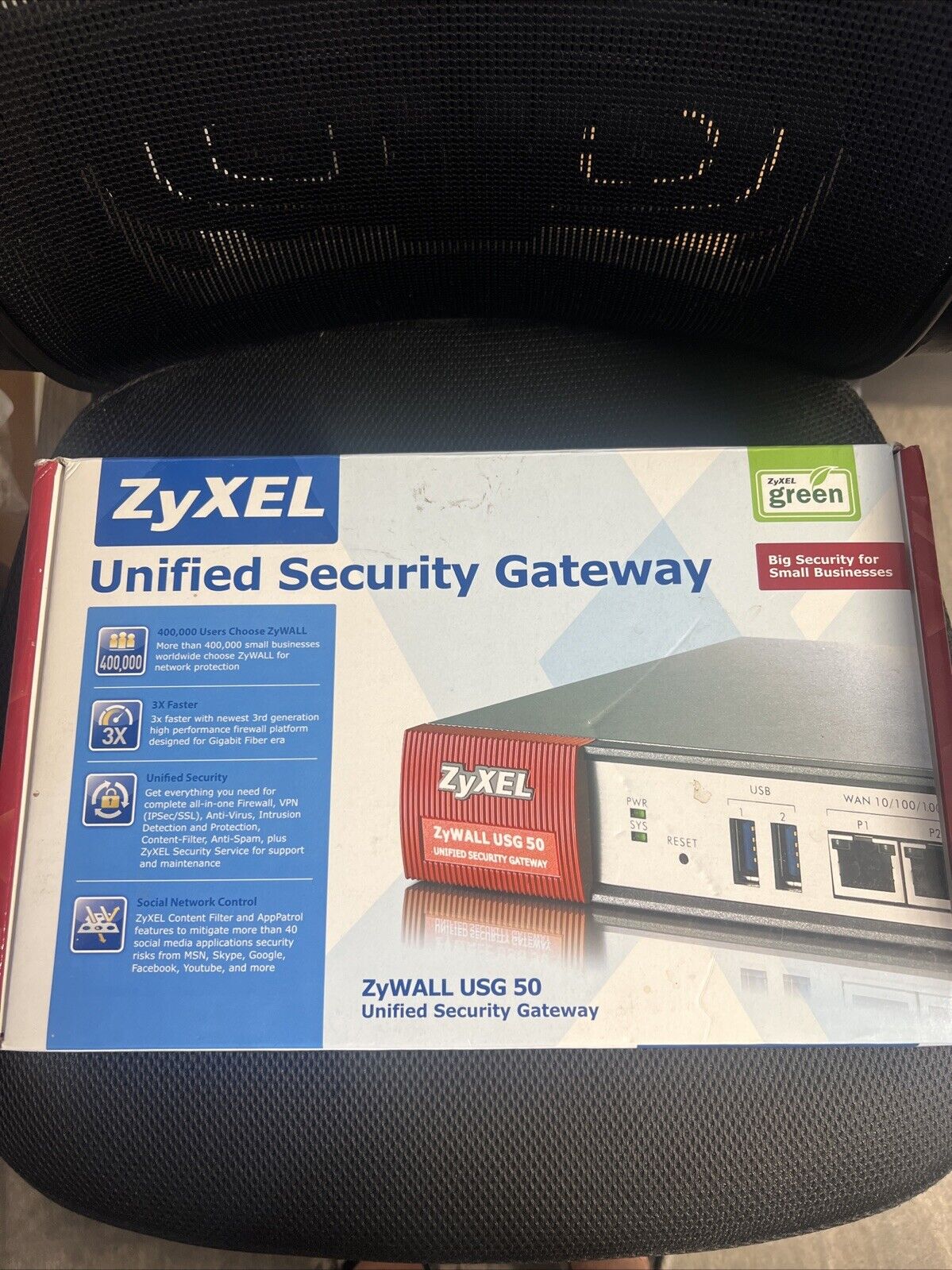 NEW - ZyXEL ZyWALL USG 50 Unified Security Gateway Firewall