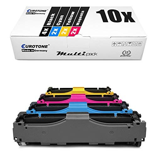 Eurotone 10x Toner Cartridge Compatible for HP CF410X Cyan