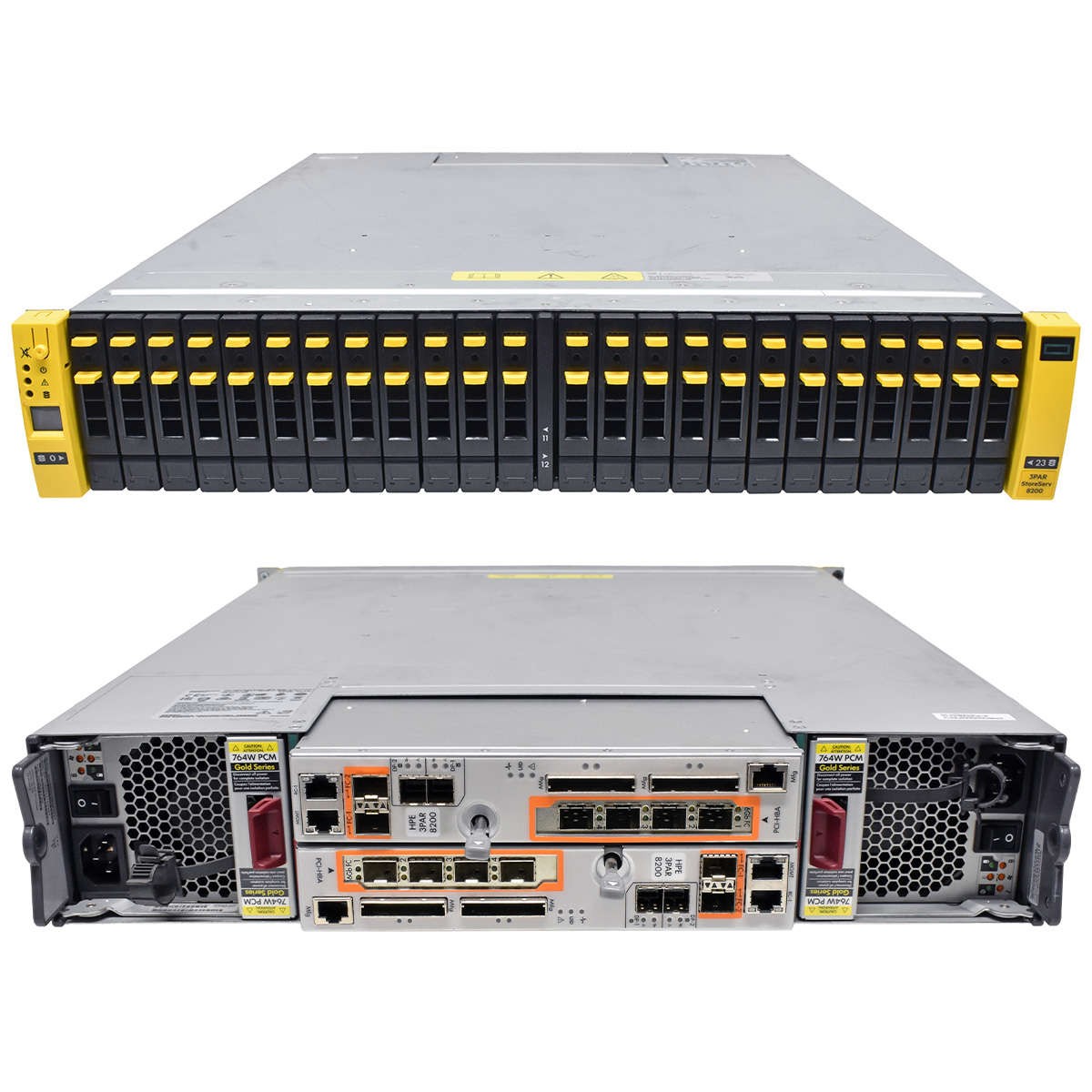 HP 3PAR StoreServ 8200 QR490-63007 24x SFF 2.5" No HDD 2x Controllers K2Q35-63001