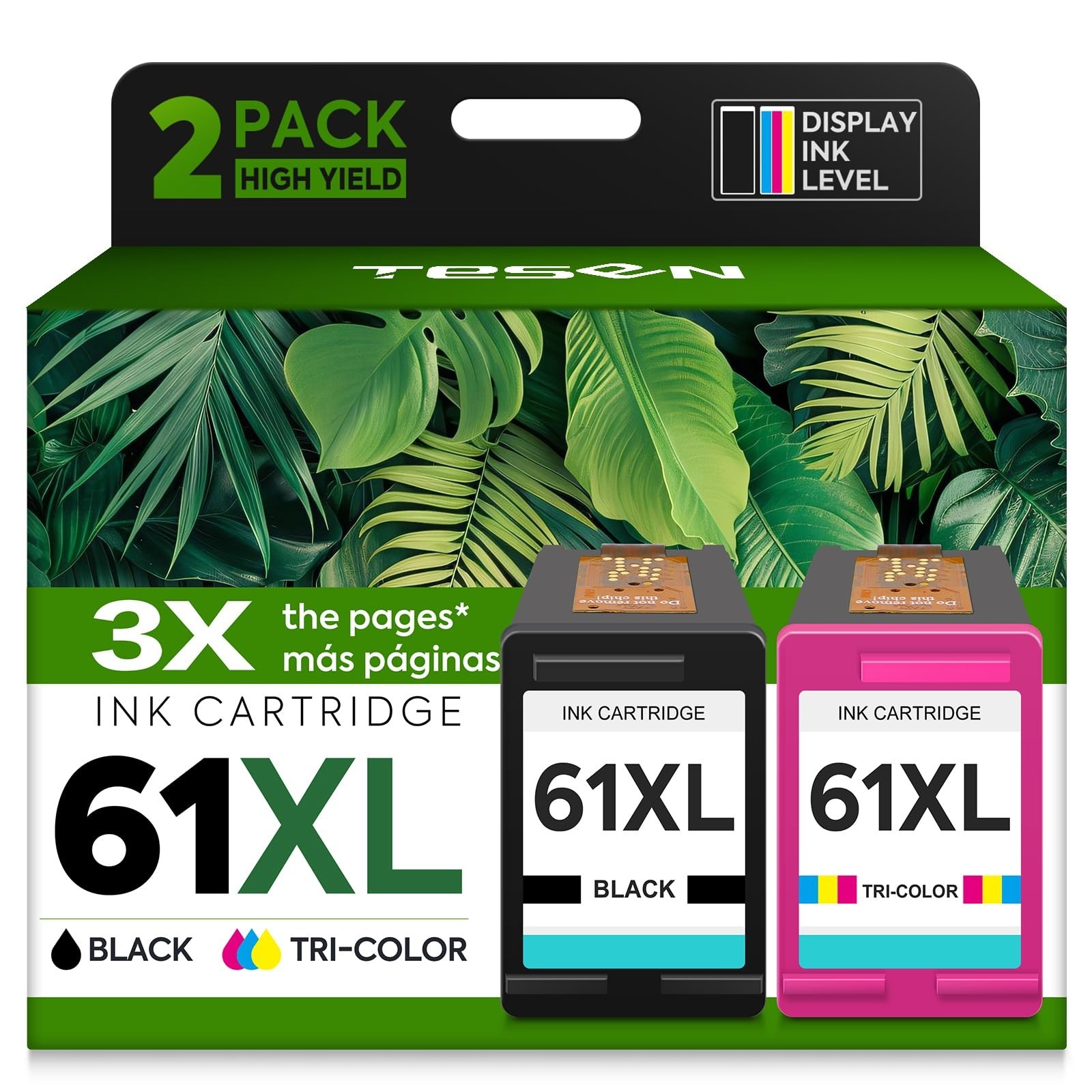 High-Capacity 61XL Ink Cartridges Combo Pack for HP Printers - Quality Replaceme