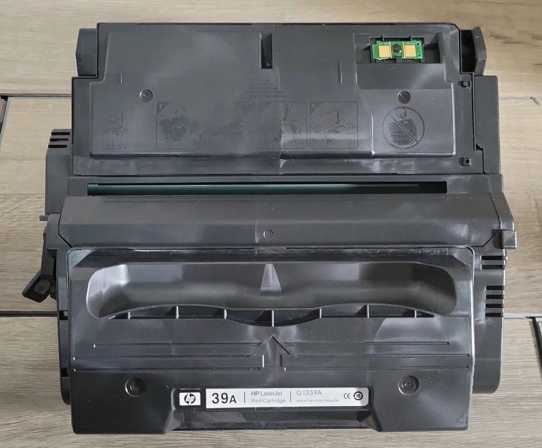 Open Box Genuine HP 39A Black Standard Yield Toner Cartridge Q1339A