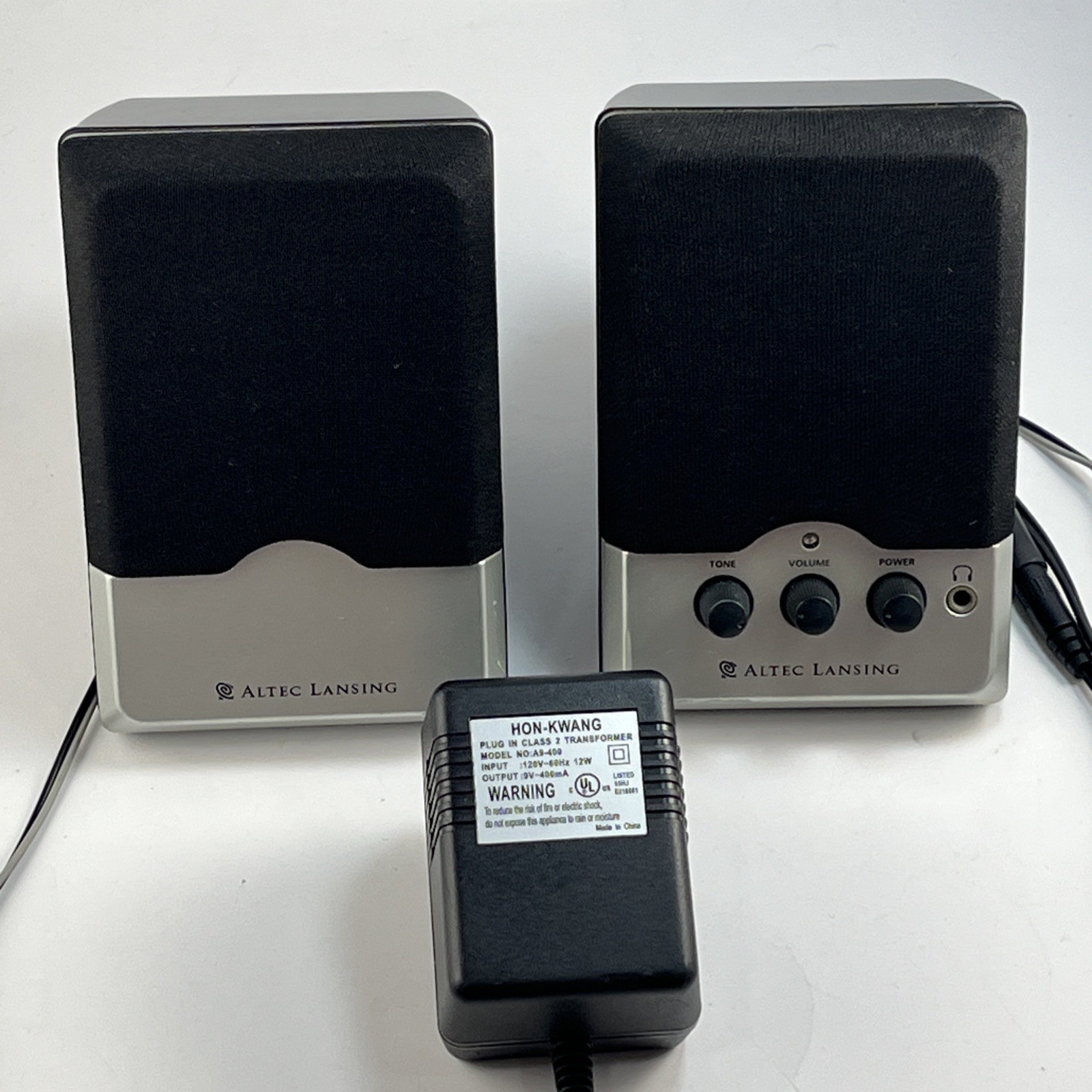 Genuine Altec Lansing BX2 Powered Audio System Computer Speakers - Teated  Works
