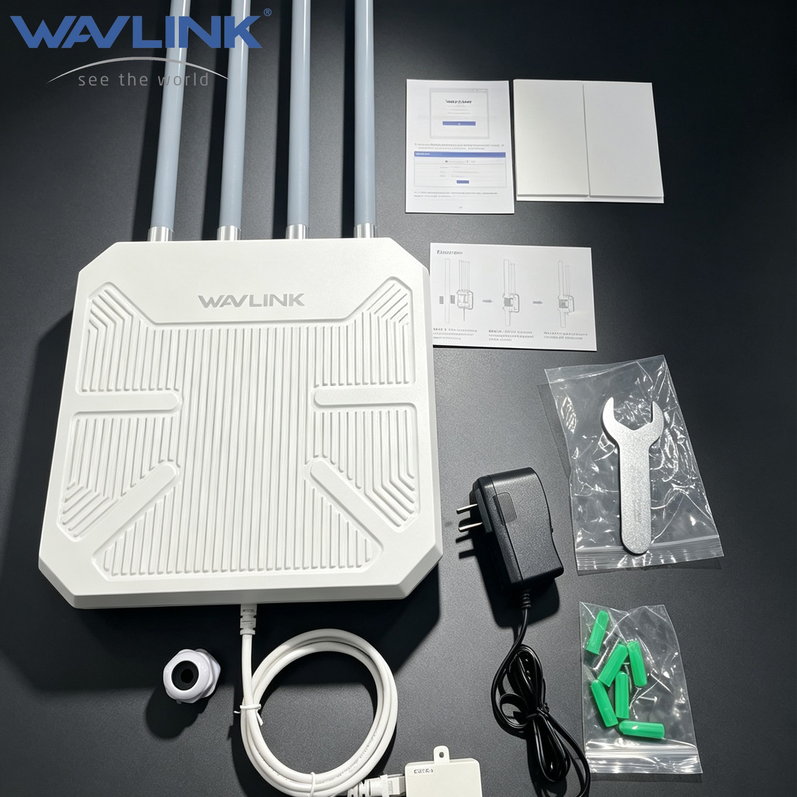 WAVLINK AX1800 OUTDOOR EXTENDER WIFI 6 ROUTER HIGH SPEED OUTSIDE WIFI BOOSTER