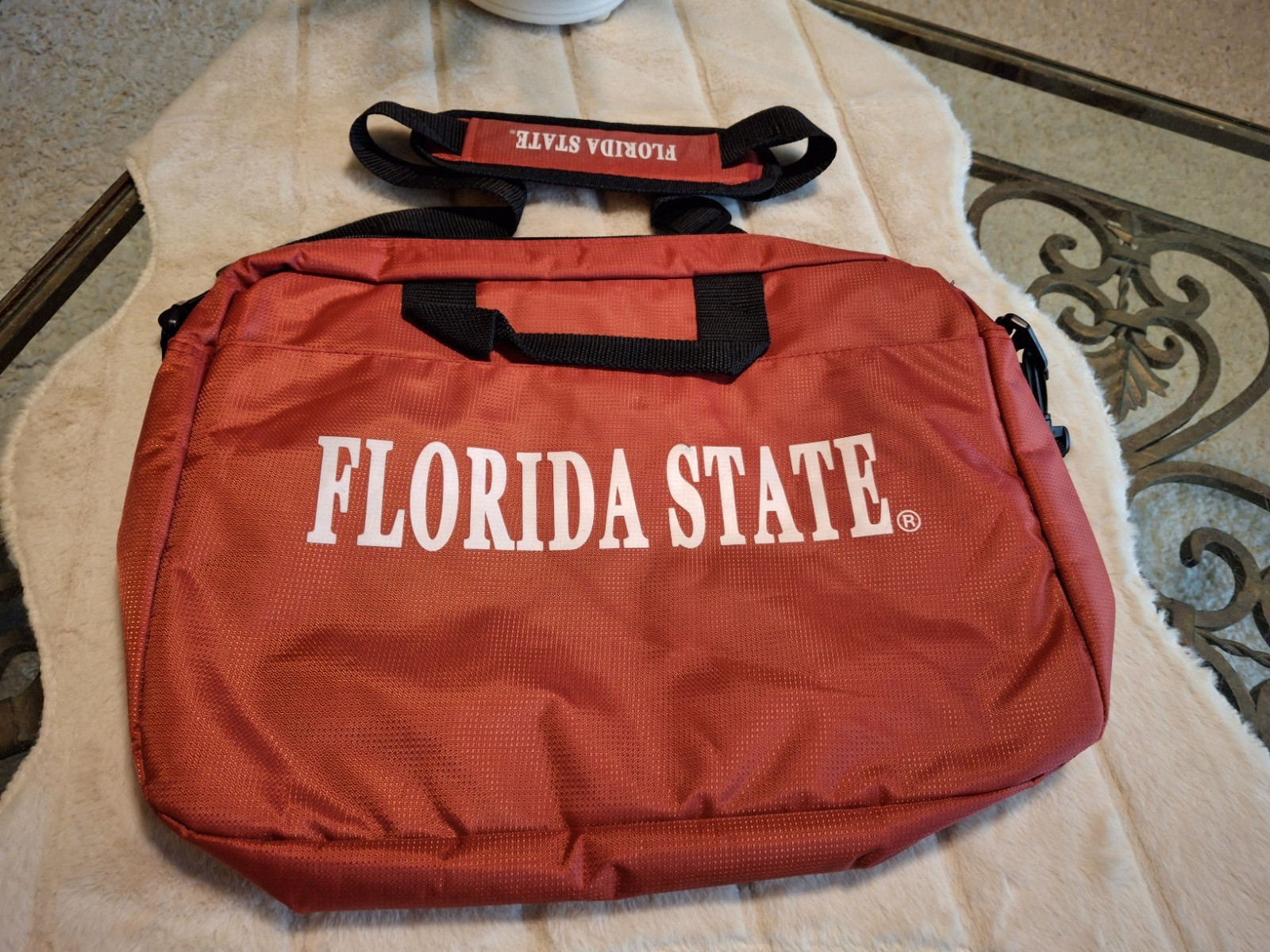 FSU Florida State University Tote Laptop Case Seminoles Adjustable Strap Pockets