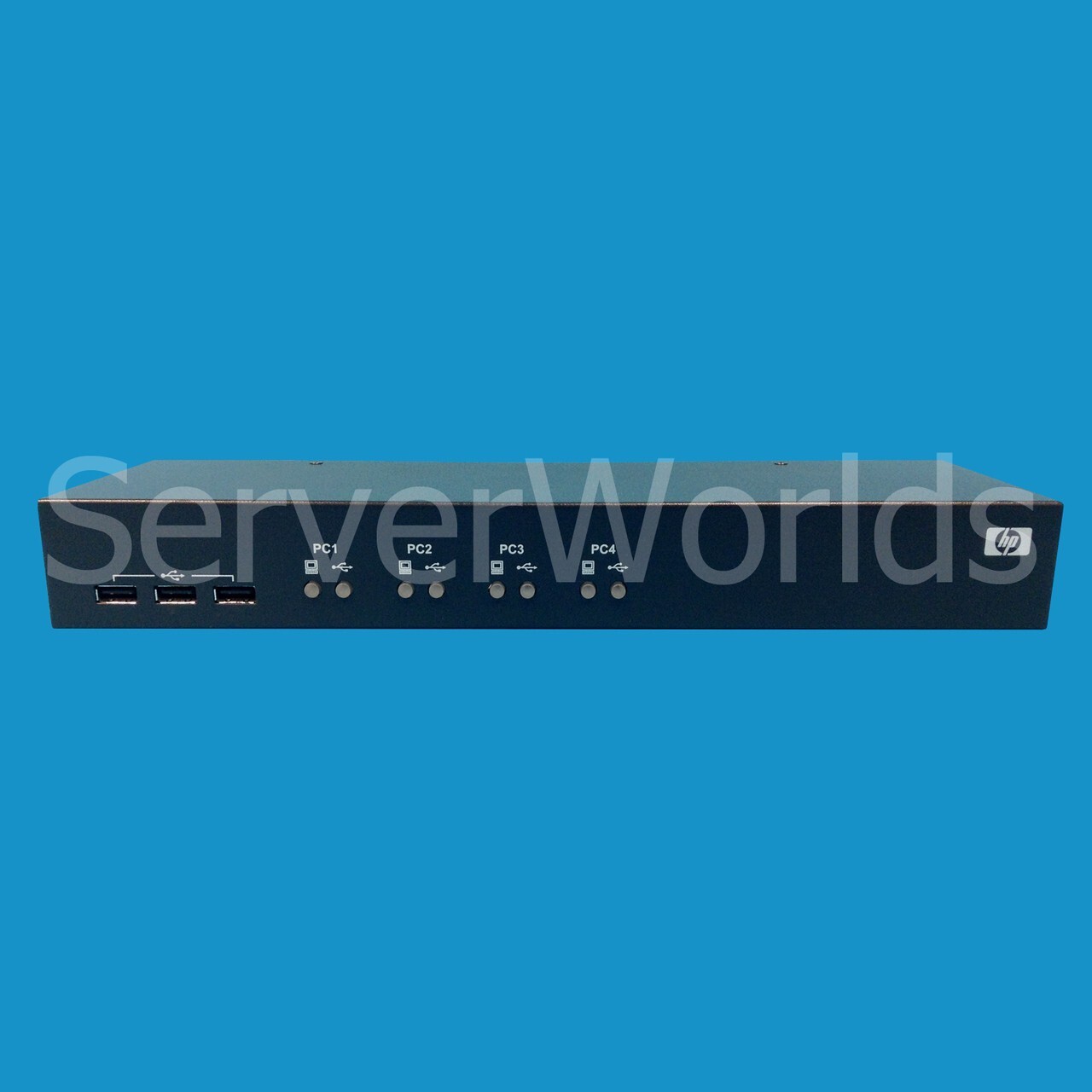 HP AF611A 1x4 USB/PS2 KVM Console Switch w/Both Cables  439323-001 438612-001