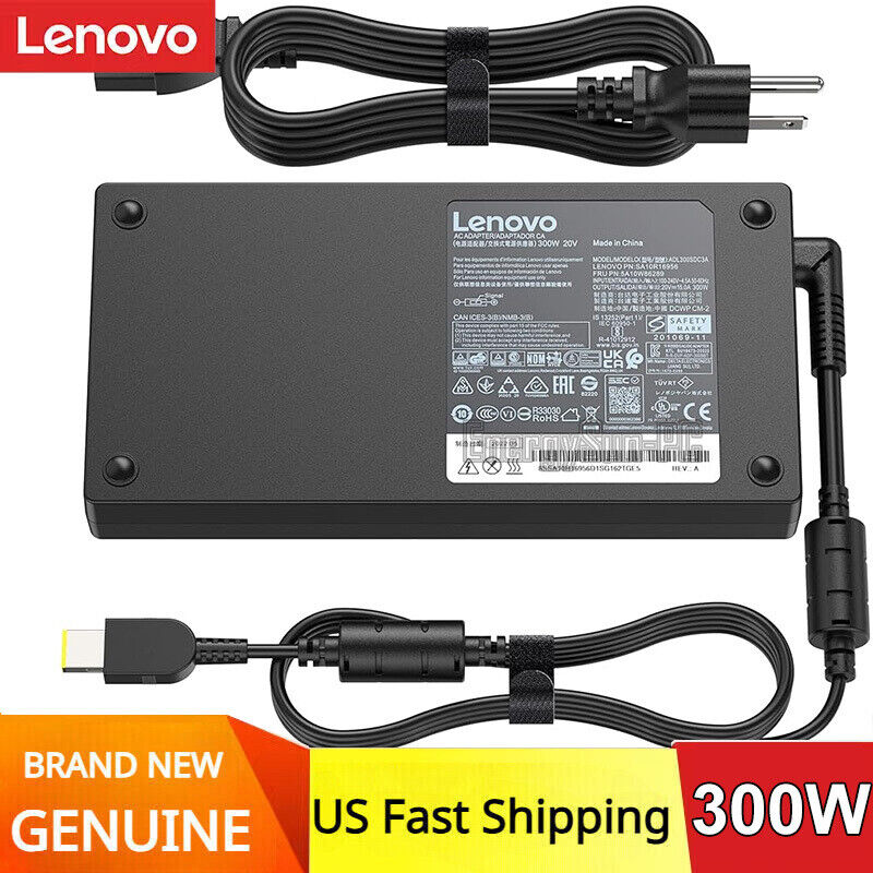 Lenovo OEM IdeaPad Pro 5/5i RTX 3050 3060 Charger Power 300W 20V 15A AC Adapter