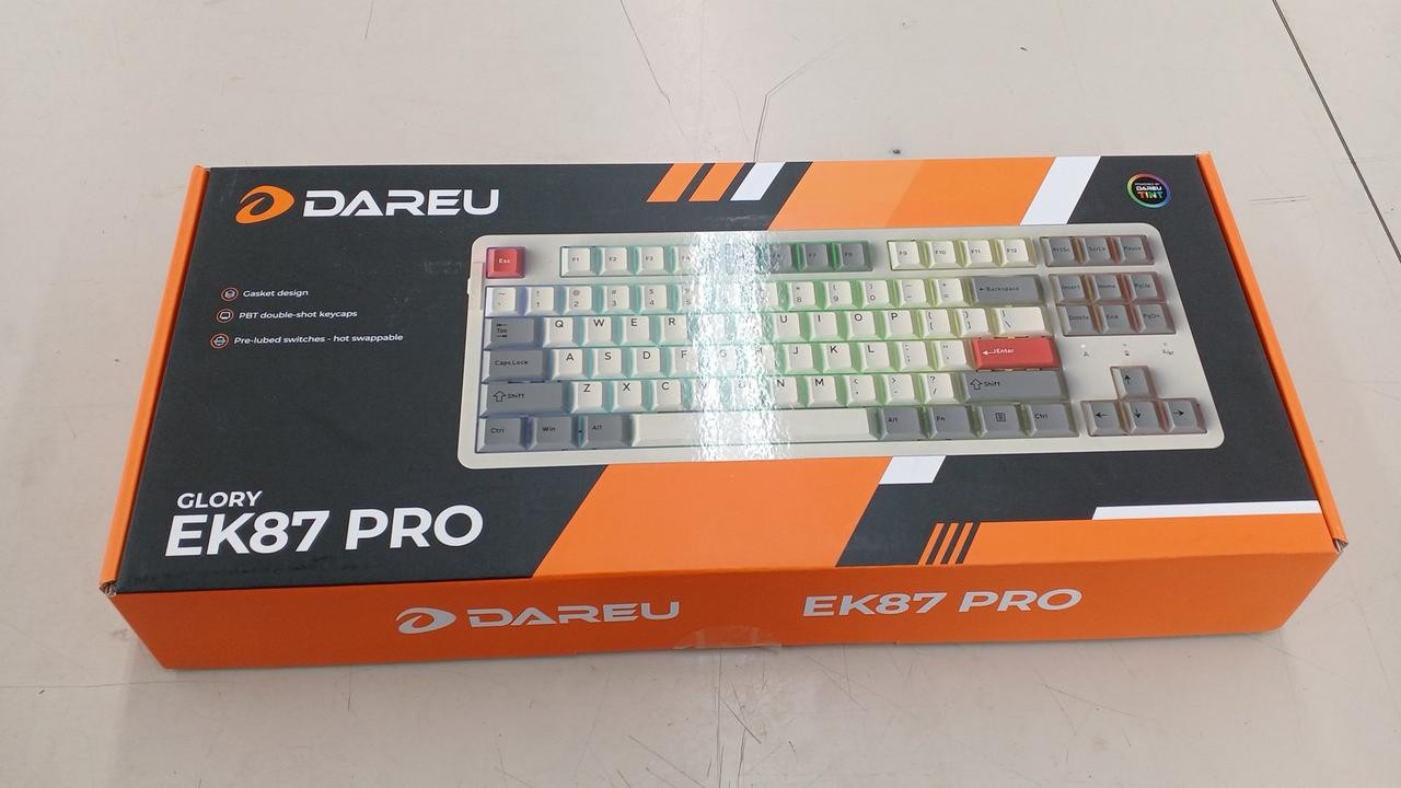 DAREU EK87 PRO Mechanical Gaming Keyboard Wireless TKL Used
