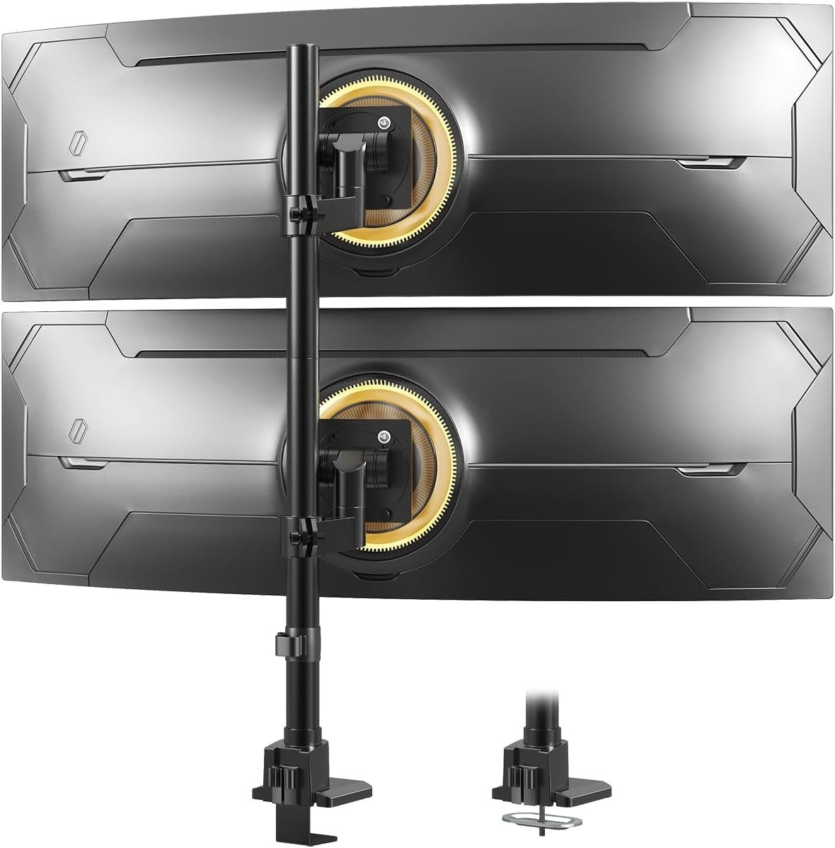 Dual Monitor-Arm Ultrawide Heavy Duty - 24-57 inch Vertical Dual Monitor Mount, 