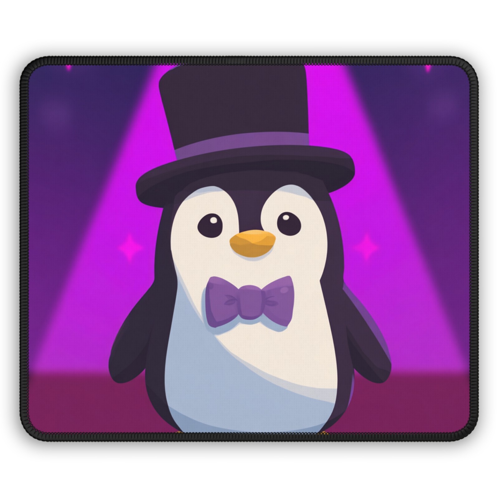 Magician Penguin Gaming Mouse Pad | Cute Penguin with Top Hat
