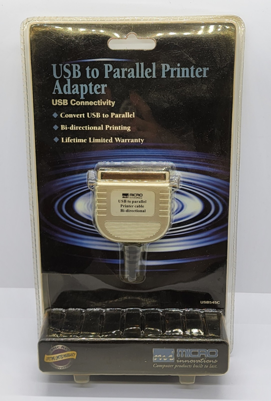 Brand New Sealed Micro Innovations USB To Parallel Printer Adapter USB545C