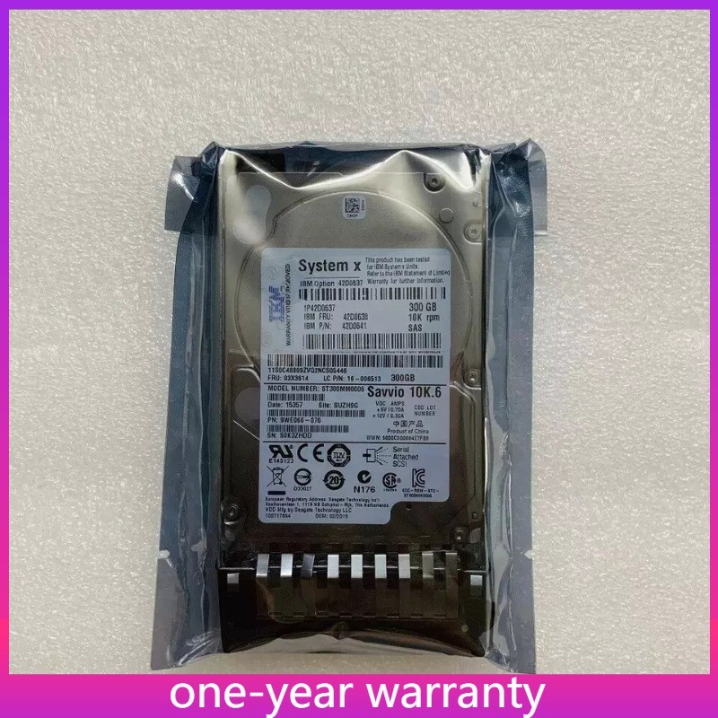 1PCS IBM 42D0637 42D0638 42D0641 300GB 10K RPM 6G 2.5" SAS X3650 M2 X3550 Hard