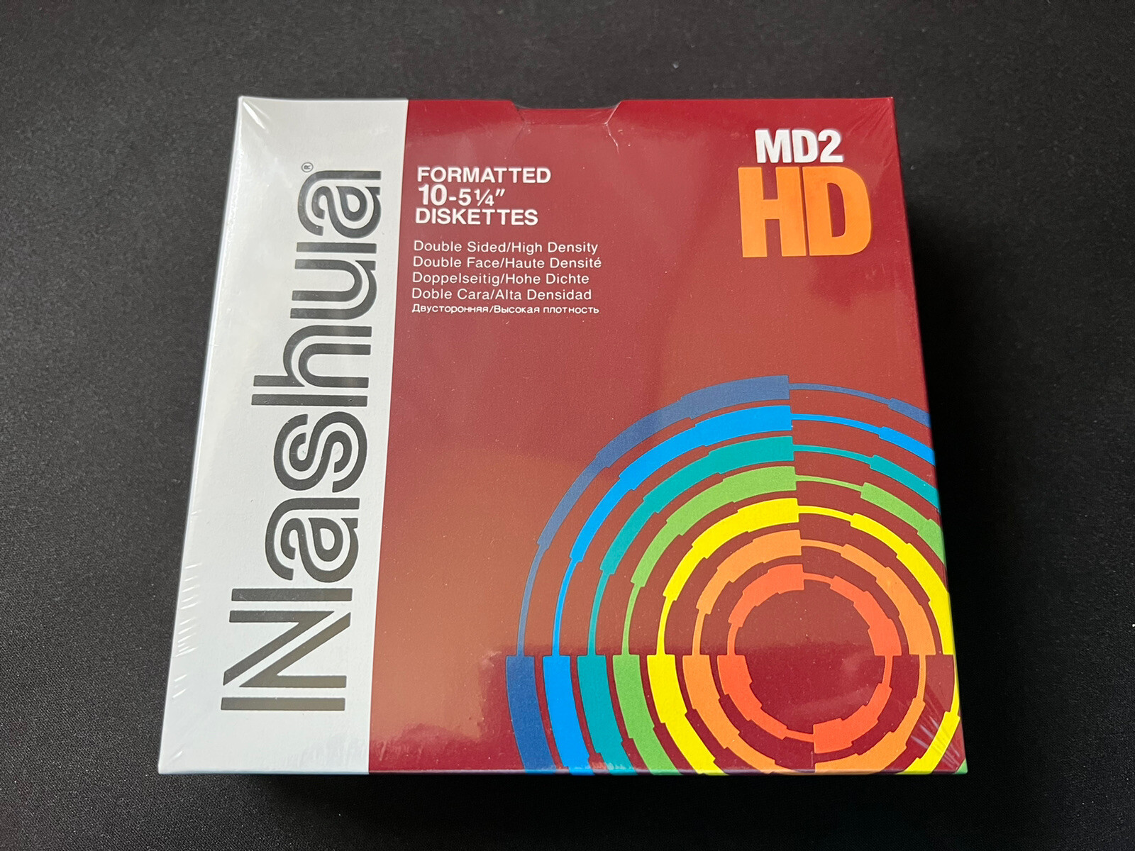 Nashua MD2-HD Double-Sided/High Density Floppy Disks 5.25 inch New Original Packaging 10 Pack