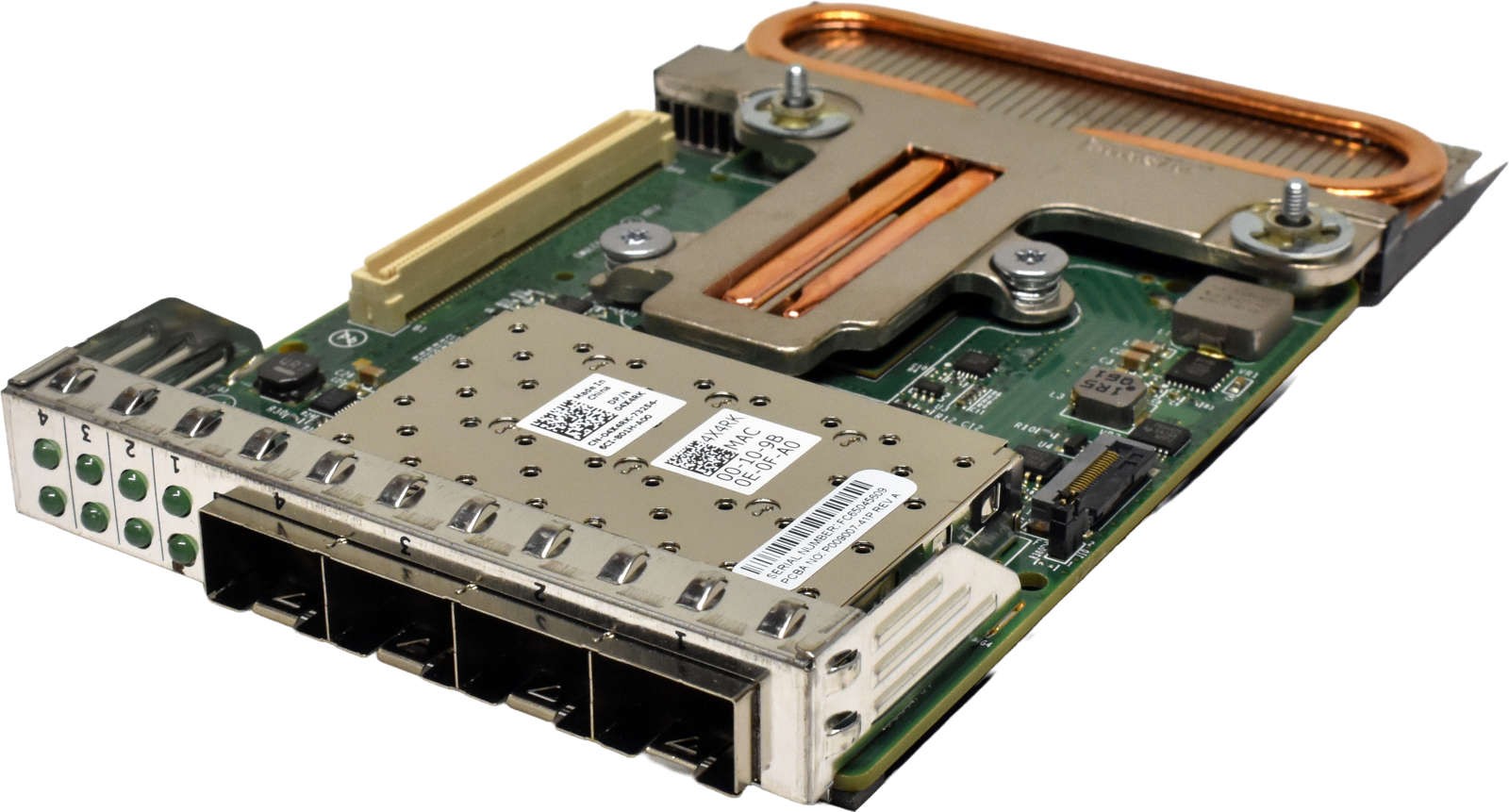 Dell Emulex P009007-41P 04X4RK Quad Port SFP+ 10GE Mezzanine Daughter Card
