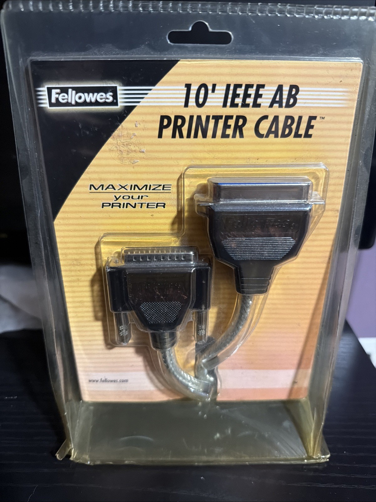 Fellowes 10FT IEEE AB Printer Cable NEW SEALED
