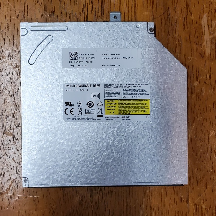 Dell 0YYCRW DU-8A5LH DVD/CD-RW Drive - No Faceplate
