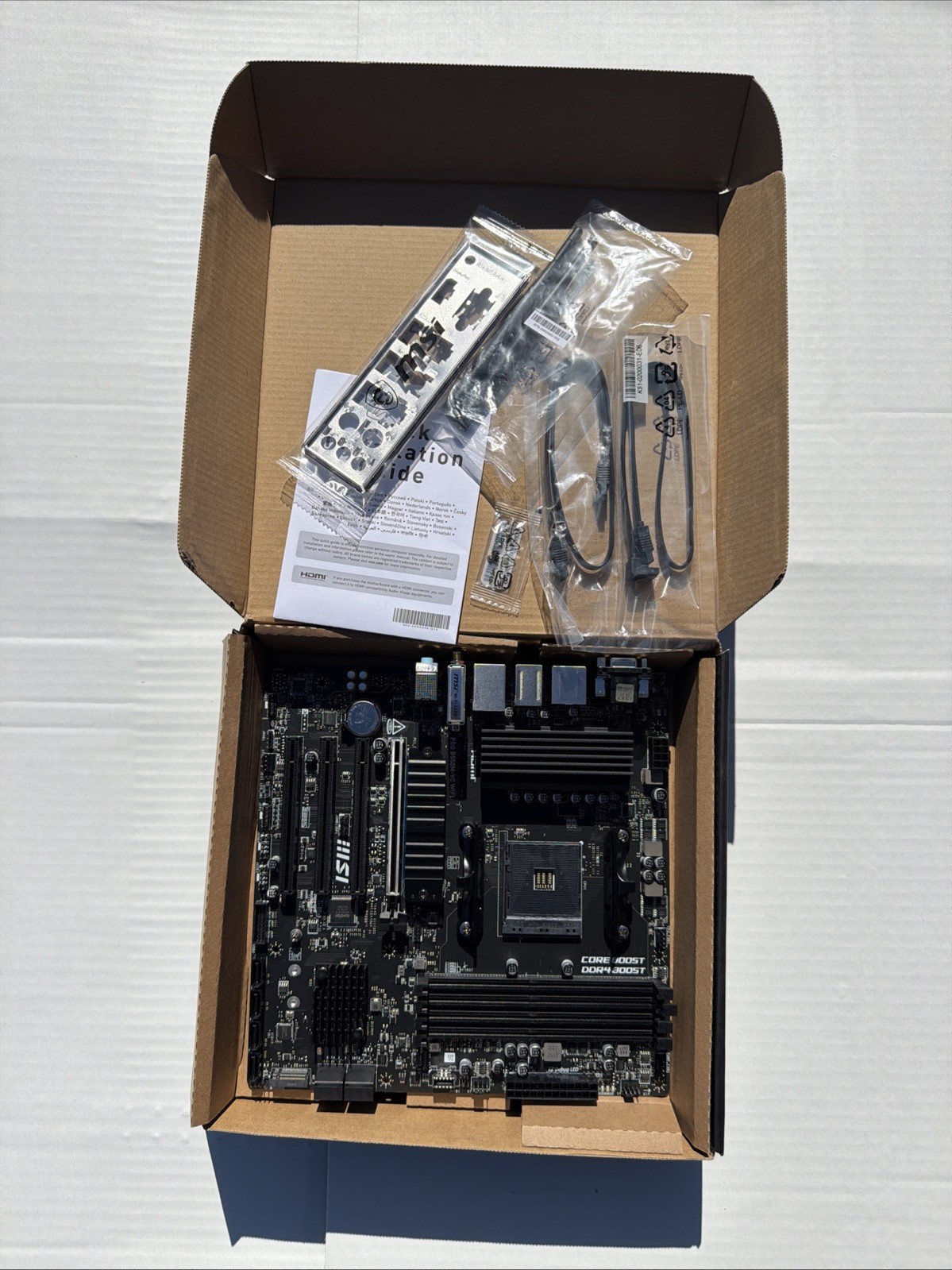 ReadDescription MSI PRO B550M-VC WIFI MicroATX Motherboard AM4 AMD DDR4 HDMI VGA