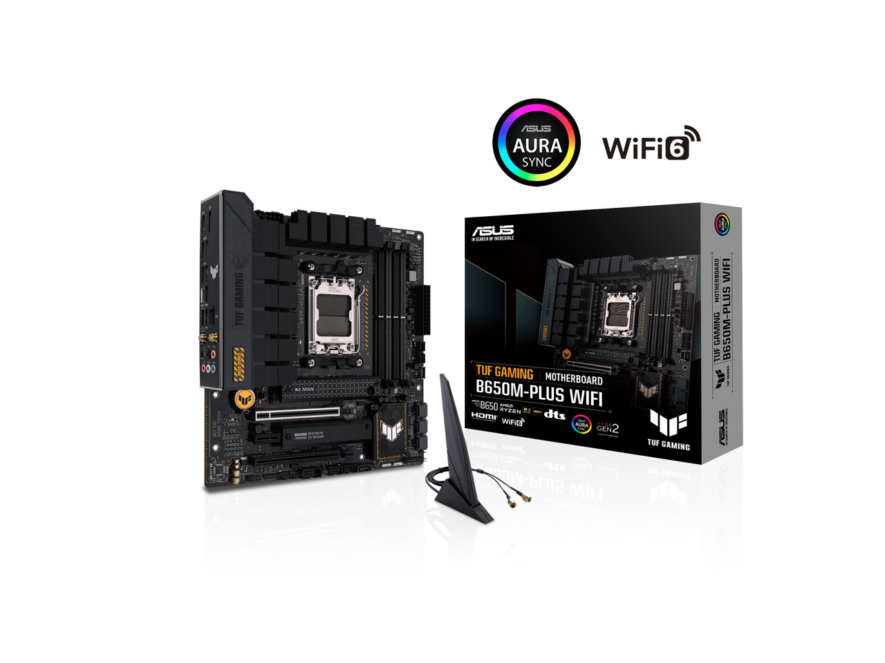 (Factory Refurbished) ASUS TUF GAMING B650M-PLUS WIFI AM5 Micro ATX motherboard