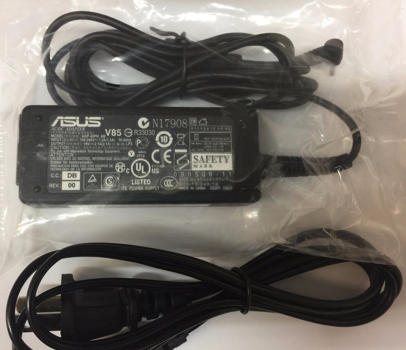 Genuine OEM Adapter ASUS Eee PC ADP-40PH AB AD6630  40W 19V 2.1A Power Supply  
