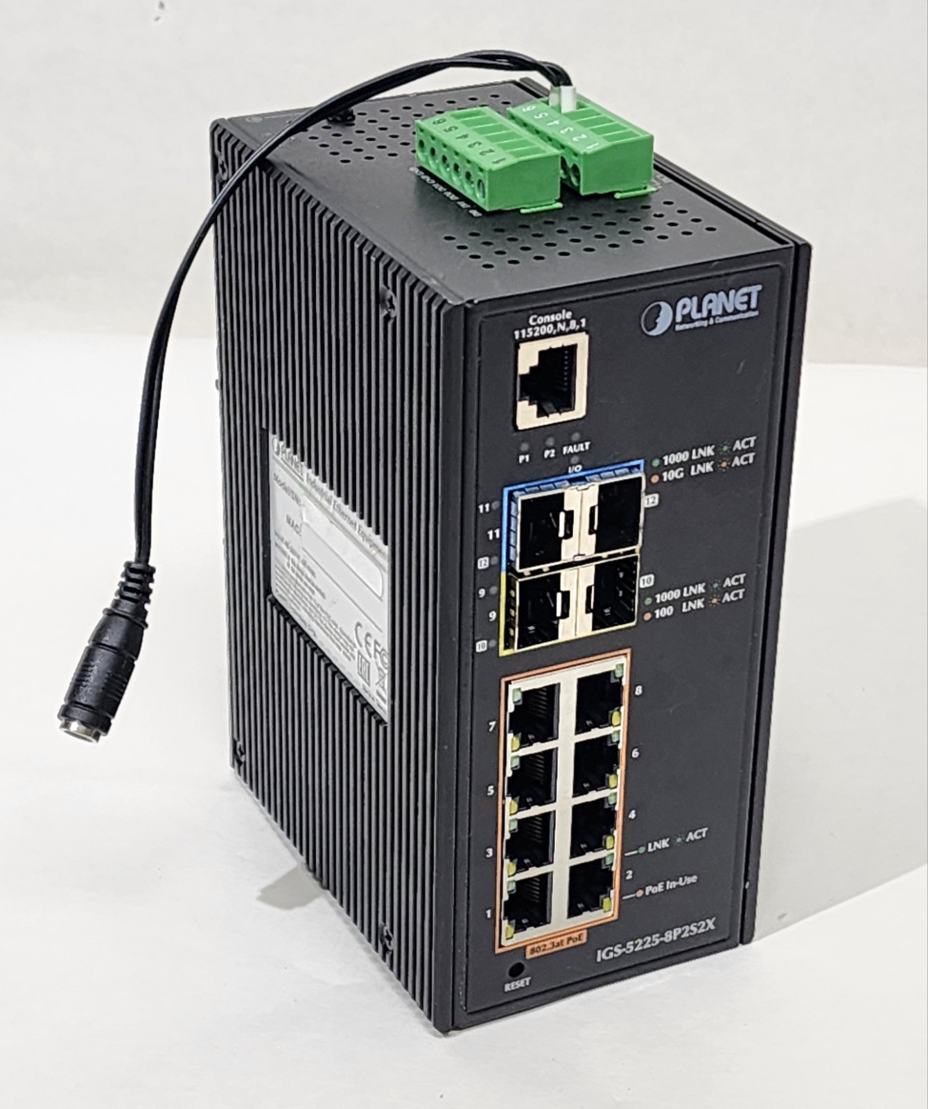 Planet IGS-5225-8P2S2X Industrial L3 8-Port Gigabit 802.3at PoE+ Switch