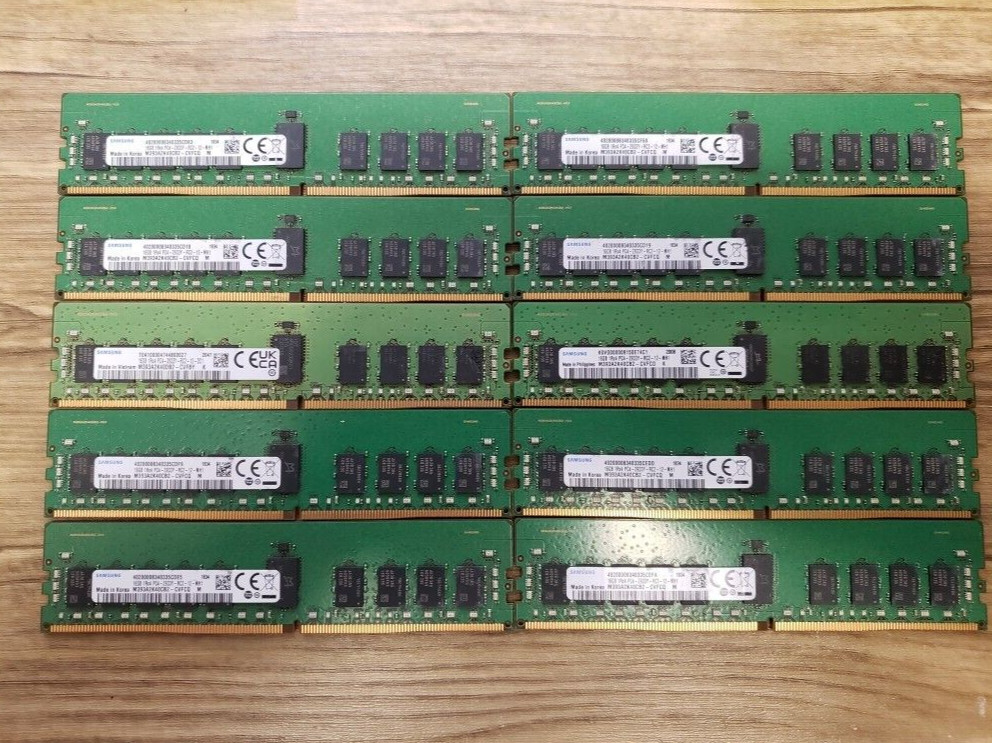 [BULK LOT OF 10 ] 16GB 1Rx4 PC4-2933y PC4-23400 DDR4 ECC RDIMM Server Memory RAM