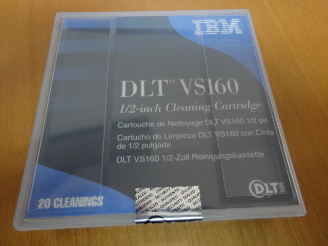 NEW IBM Sealed DLT VS160 Cleaning Cartridge 20 cleanings DLT-VS160 18P8924
