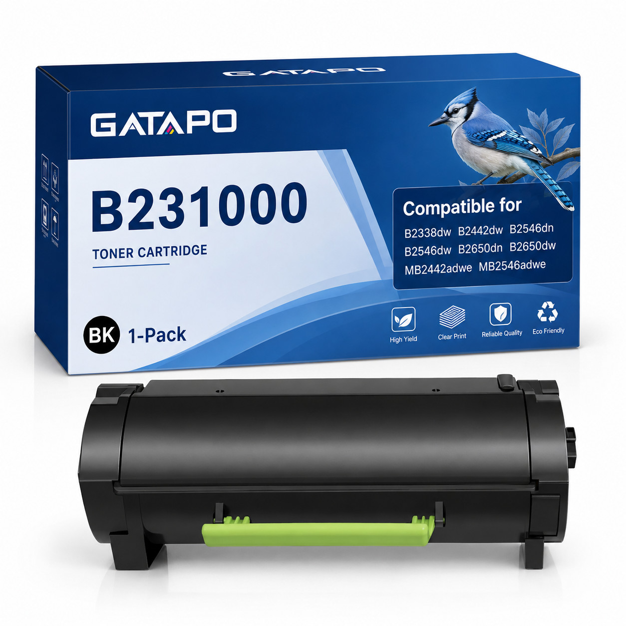  Compatible B231000 High Yield Black Toner for B2338 B2442 B2546 B2650 MB2546