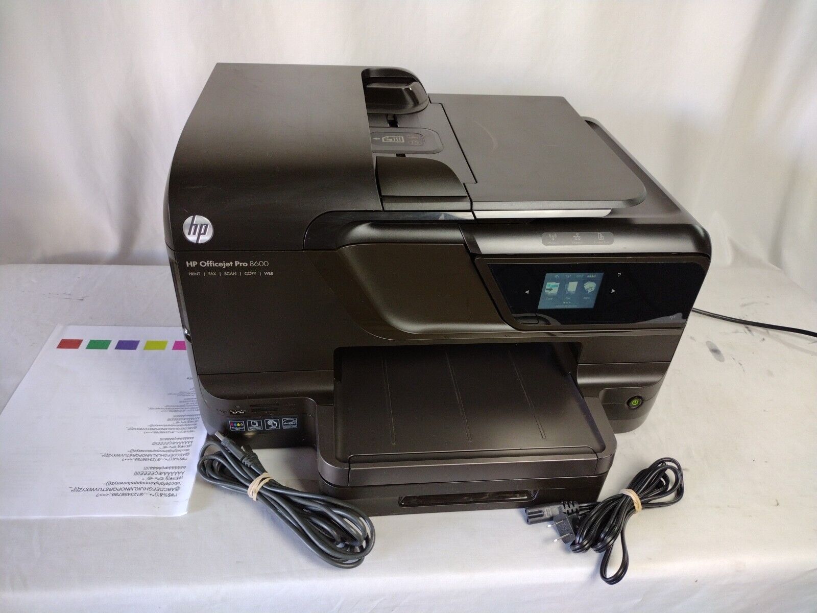HP Officejet Pro 8600 Printer - TESTED - LOW Page Count 877 Only.