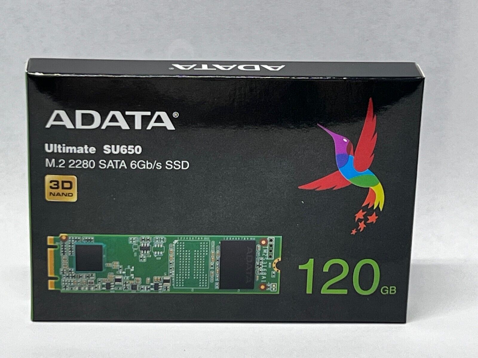 ADATA 120GB SATA SSD, M.2 2280, 3D NAND, Ultimate SU650, ASU650NS38-120GT-C