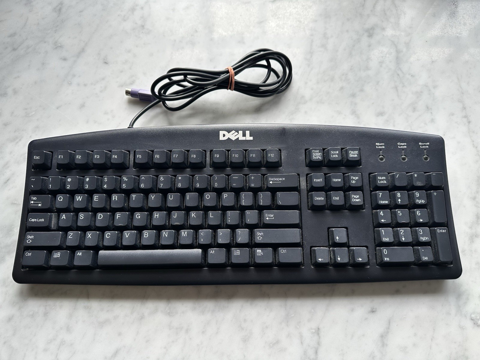 Dell Wired Computer Keyboard Model #SK-8110 Black - Used, Tested & Works