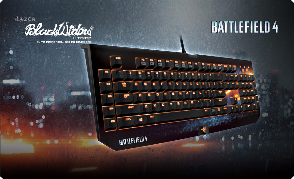 Razer battlefield 4 collectors edition blackwidow ultimate mechanical keyboard