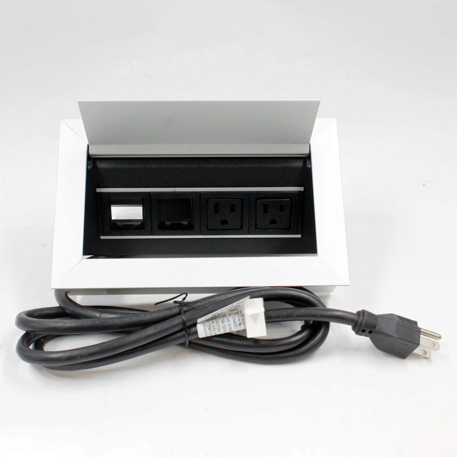Byrne Ellora In Surface Power Box - BE02511C - Conference Table Box - Silver