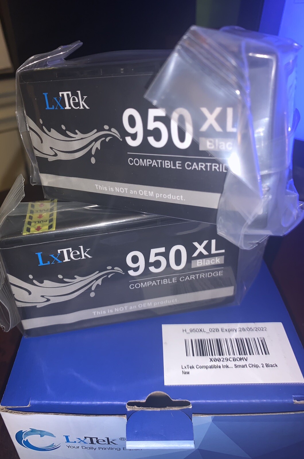 One 2 Pack LxTek Compatible Ink Cartridge Replacement for HP 950 950XL 