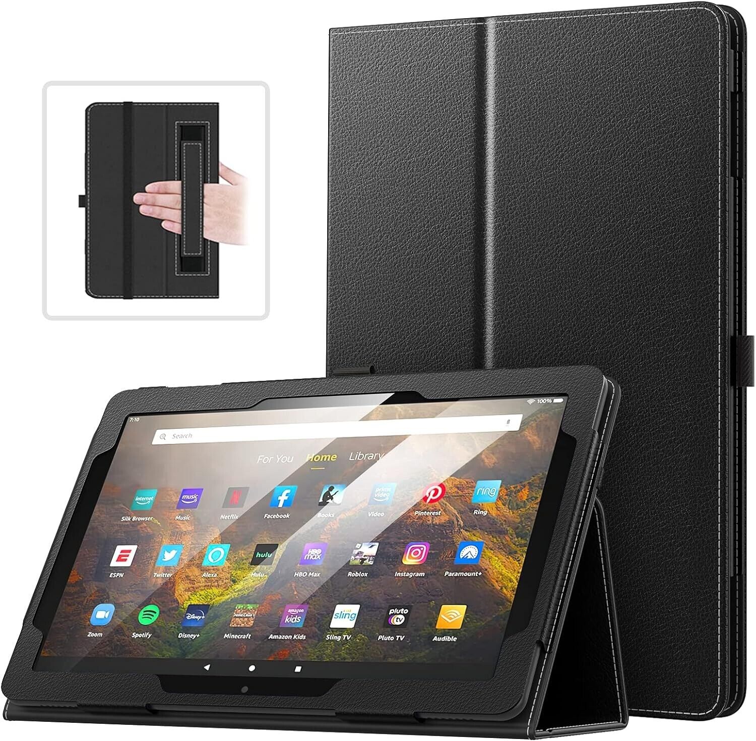 MoKo Case Fits All-New Amazon Kindle Fire HD 10 & 10 Plus Tablet 13th/11th Gen