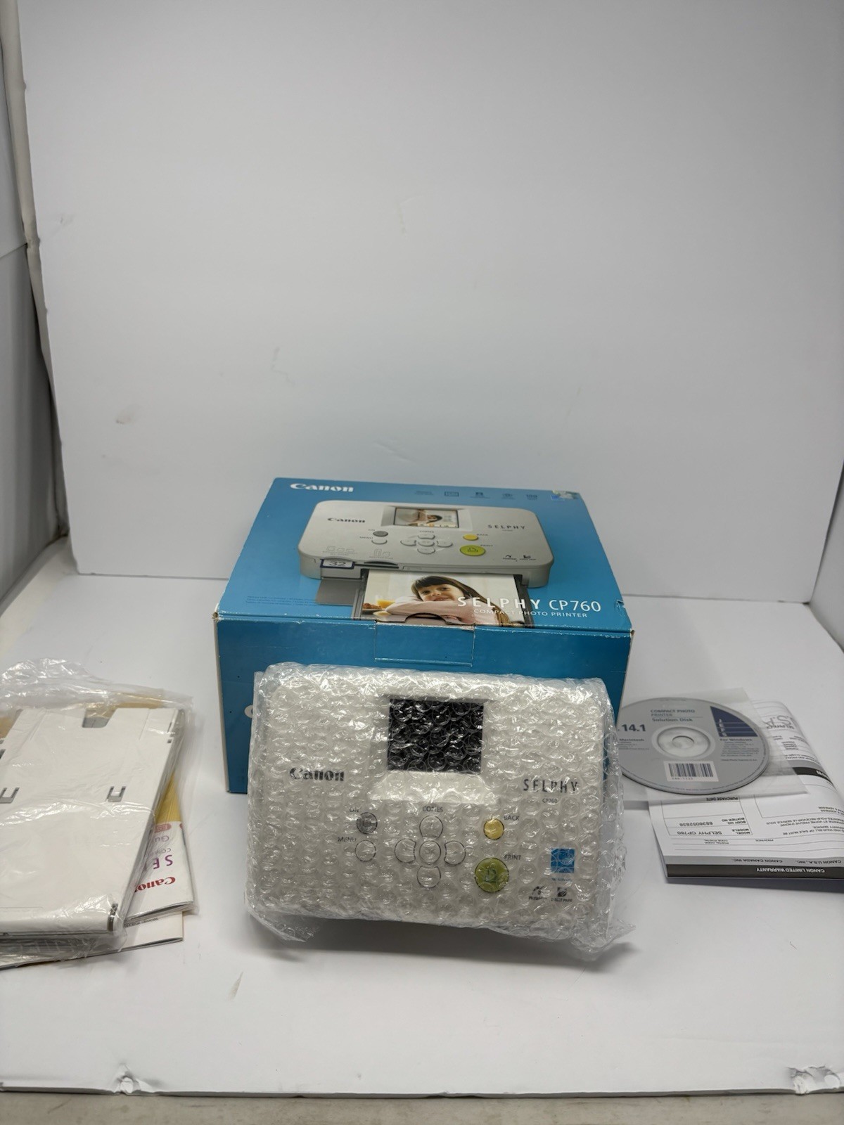 CANON SELPHY CP760 Compact Photo Printer Digital Thermal NEW in Opened Box Works
