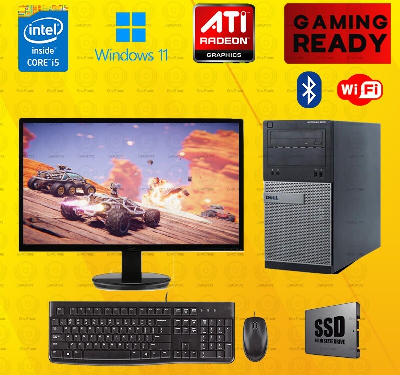 DOTA 2 Gaming Desktop PC SSD Computer ATI 1GB GDDR5 Win11 8GB bundle