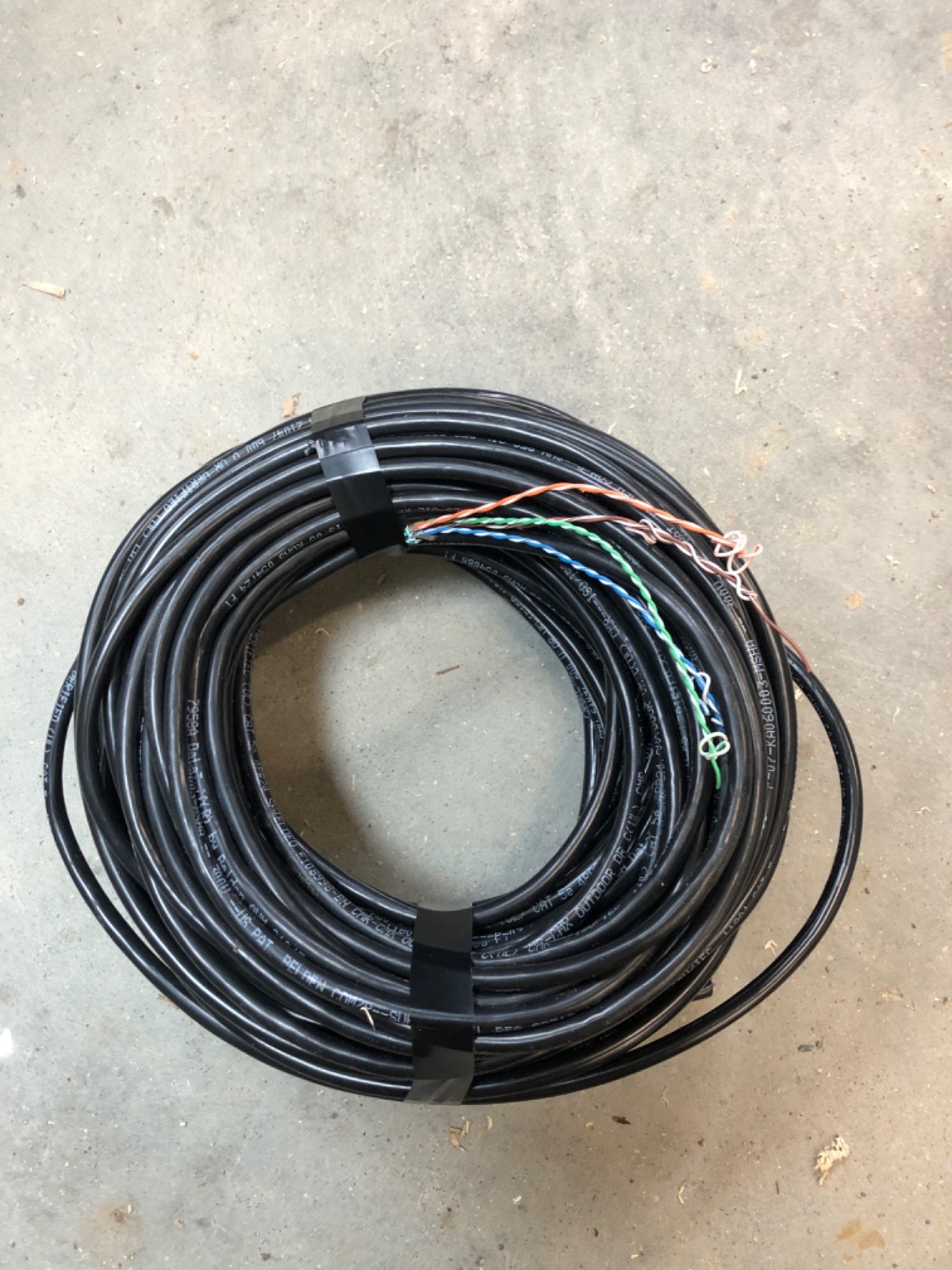 100' belden cat 5e AWM 300v outdoor shielded
