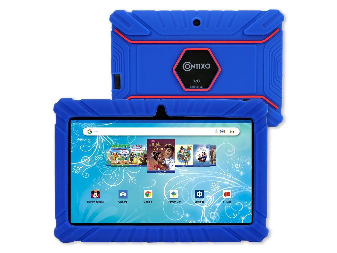 Contixo V8-2 7 inch Kids Tablets Android 11, 32 GB HD Display Dual Cameras Wi-Fi