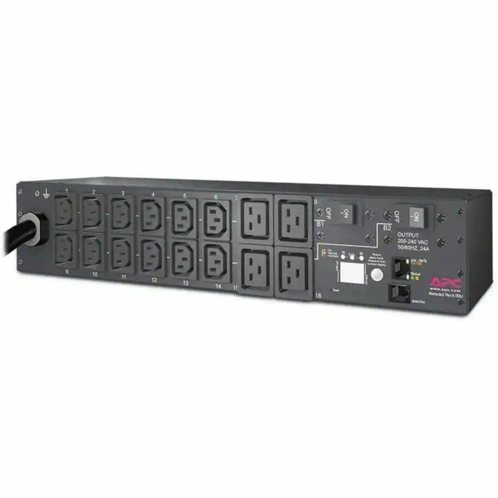 APC AP7811B Metered Rack PDU 2U, 30A, (12) C13s & (4) C19, 208V