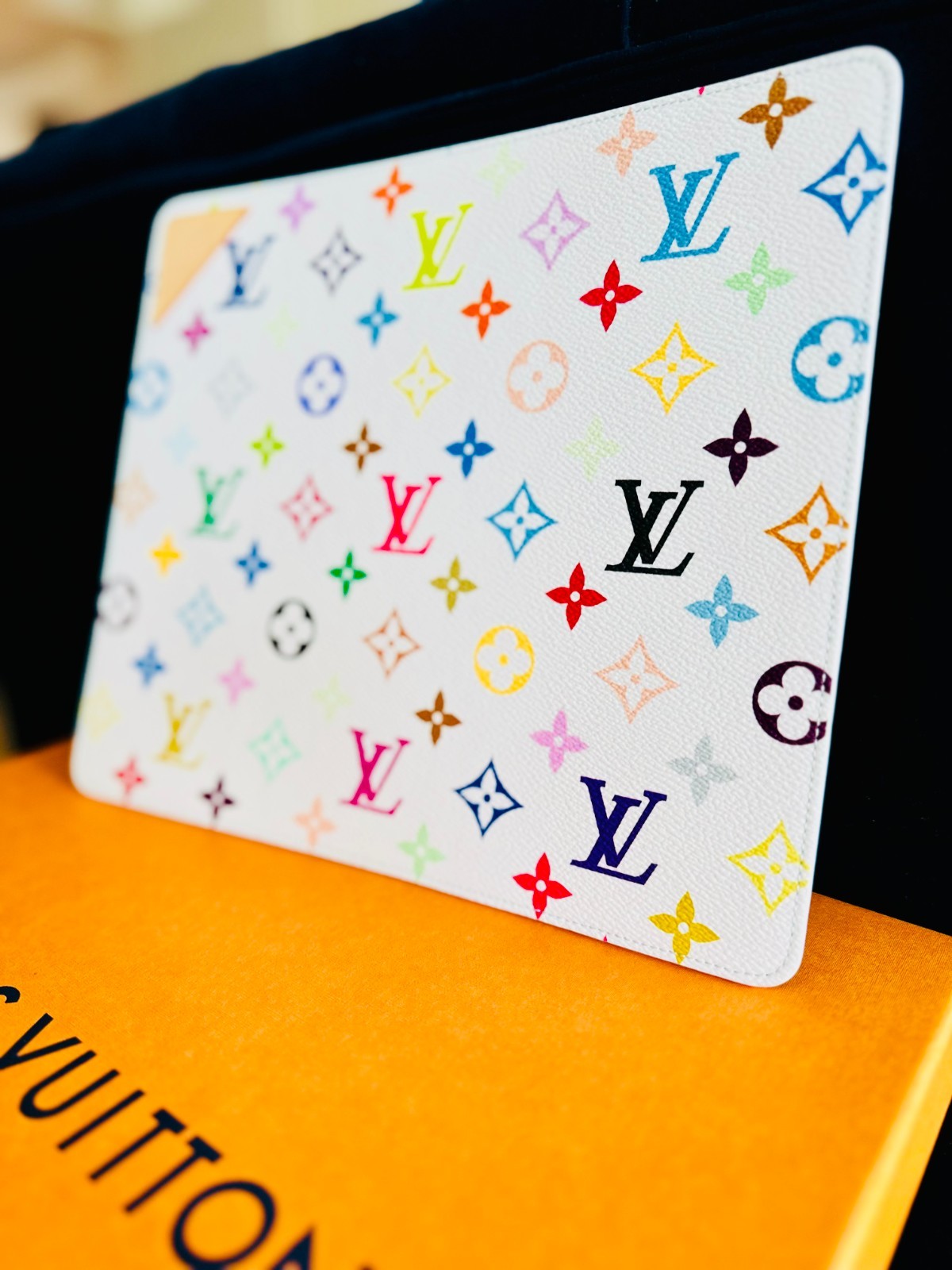 new Louis Vuitton LV x TM Monogram Multicolor Gaston Mouse Pad GI1567 Murakami