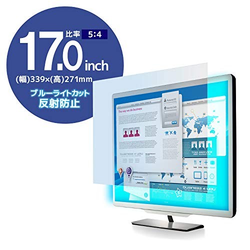 Elecom LCD protective film blue light cut 17 inches anti-reflection EF-FL1 [393]