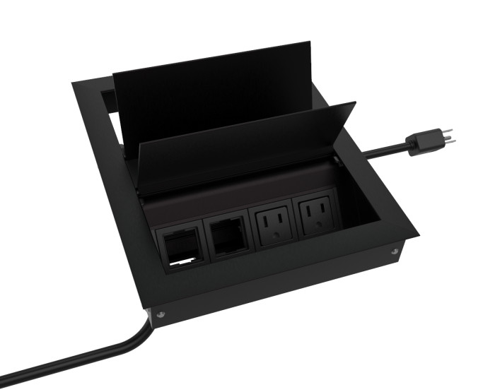 Byrne Ellora 4 power 4 data port module opened box never used (black)